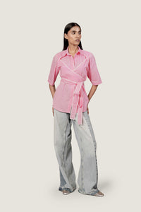 STRUCTURED TIE UP SHIRT