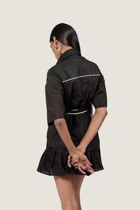 STRUCTURED TIE UP SHIRT