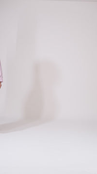 STRIPED ASYMMETRIC SHIRT DRESS