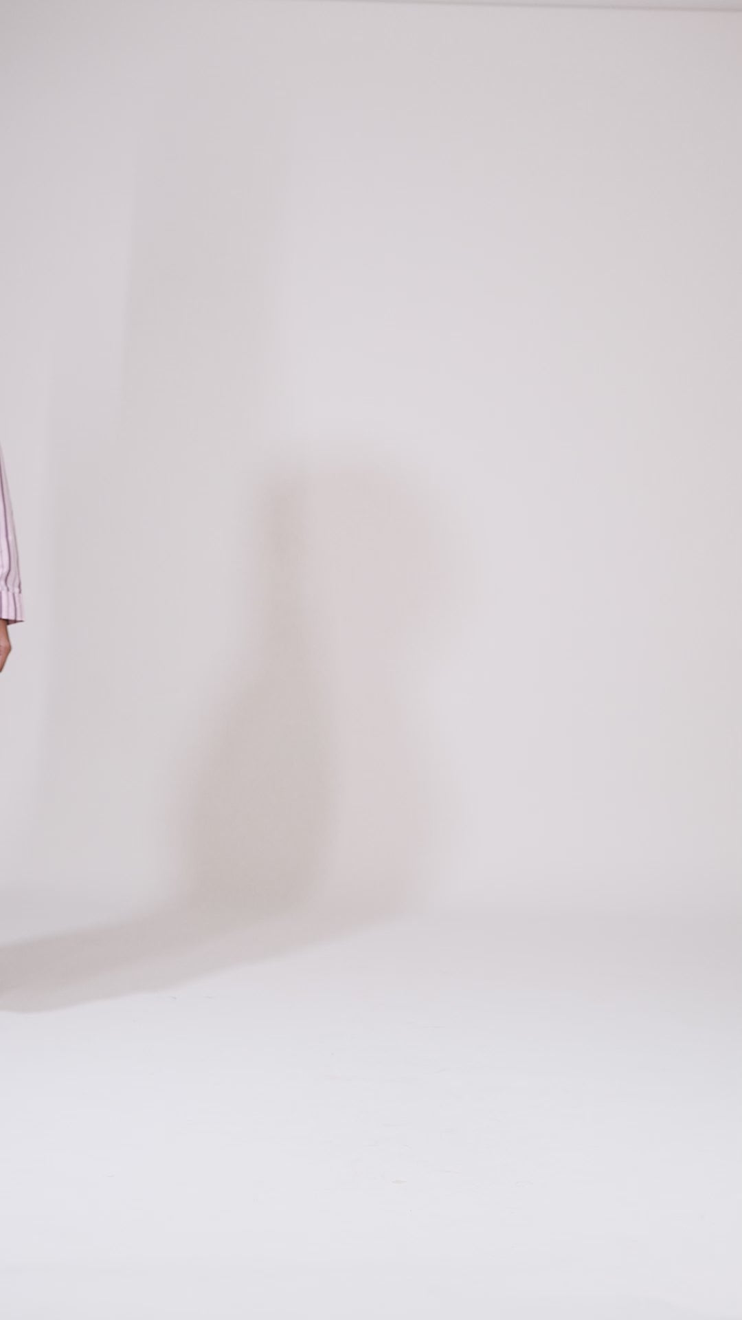 STRIPED ASYMMETRIC SHIRT DRESS